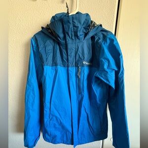 Columbia blue waterproof jacket